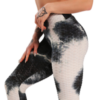 Damskie legginsy sportowe ćwiczenia gimnastyczne wysokiej talii Fitness leginsy wysokie elastyczne rajstopy sportowe spodnie do biegania push up Yoga pants 4
